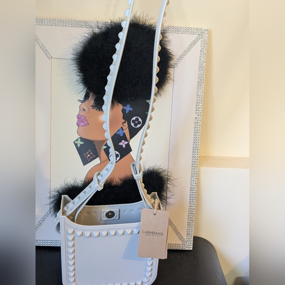 Carmen Sol NWT Jelly Lisa Tote Crossbody Shoulder Bag - Picture 2 of 12